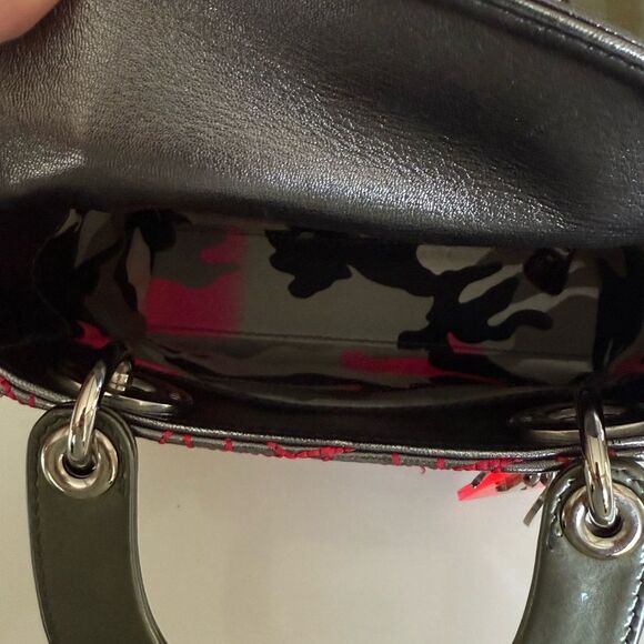 DIOR Lady Dior Anselm Reyle Cannage Medium Metallica Handbag - Picture 7 of 11